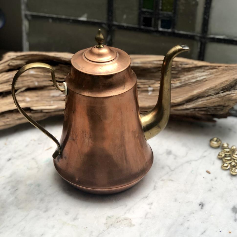 Чайник кофейник 0,8 л медь