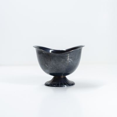 Сахарница розетка мельхиор патина