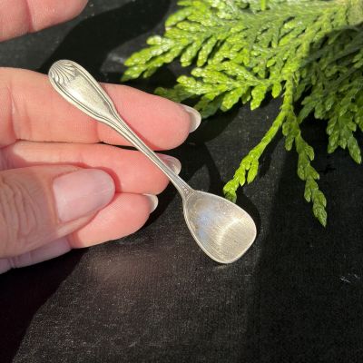 Ложка для соли 7 см серебро