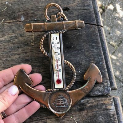 Термометр якорь металл 16 см