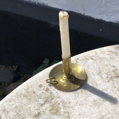 Подсвечник мини латунь 6 см с кольцом
