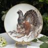 Тарелка Franklin Porcelain Птицы 23 см фарфор Франция 1984 г