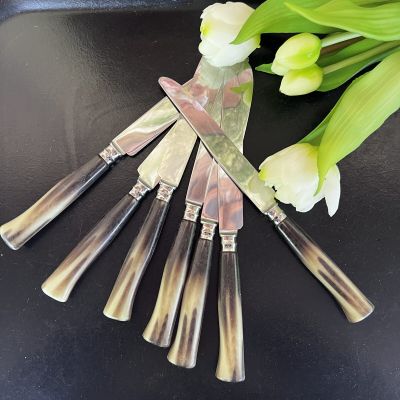 Нож столовый Fleur de Lys 24 см бакелит сталь Франция