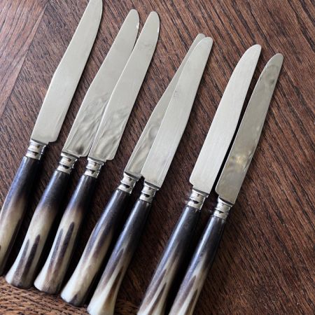Нож столовый Fleur de Lys 24 см бакелит сталь Франция