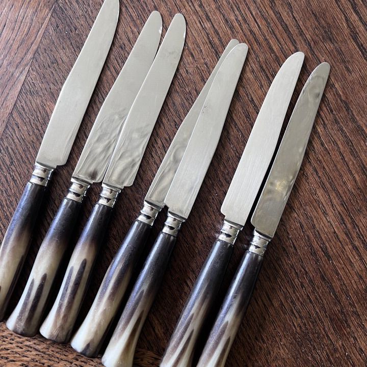 Нож столовый Fleur de Lys 24 см бакелит сталь Франция