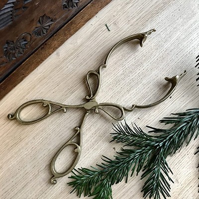 Щипцы каминные, латунь, Голландия