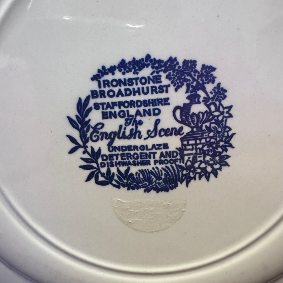 Тарелка Staffordshire English Scene 22 см Англия
