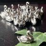 Подставка сервировочная для именной карточки Лебедь малый 2,5 см 