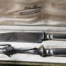 Набор вилка нож сервировочный Acier Fondu серебро сталь Франция
