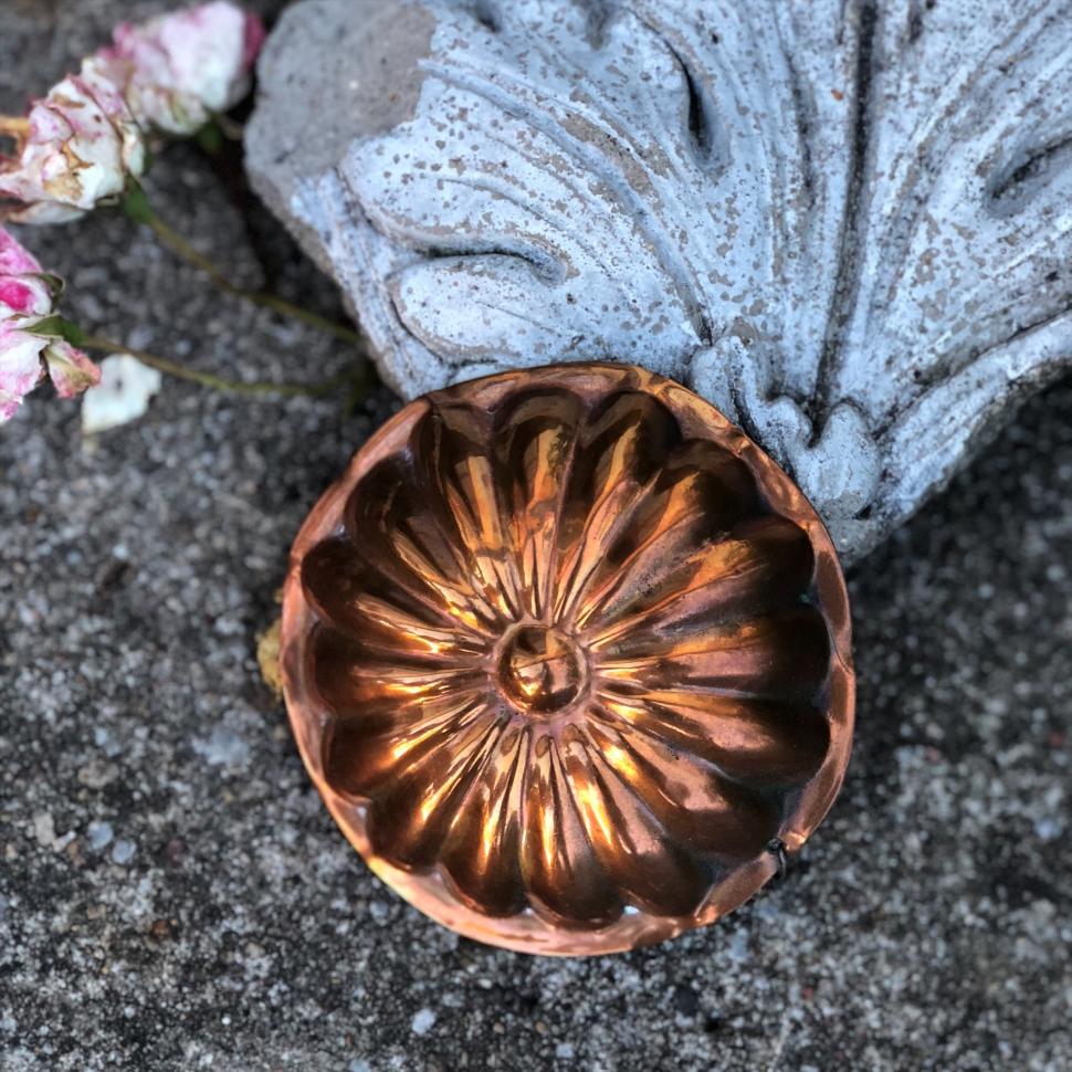 Форма для выпечки, Ромашка, декоративная, медь