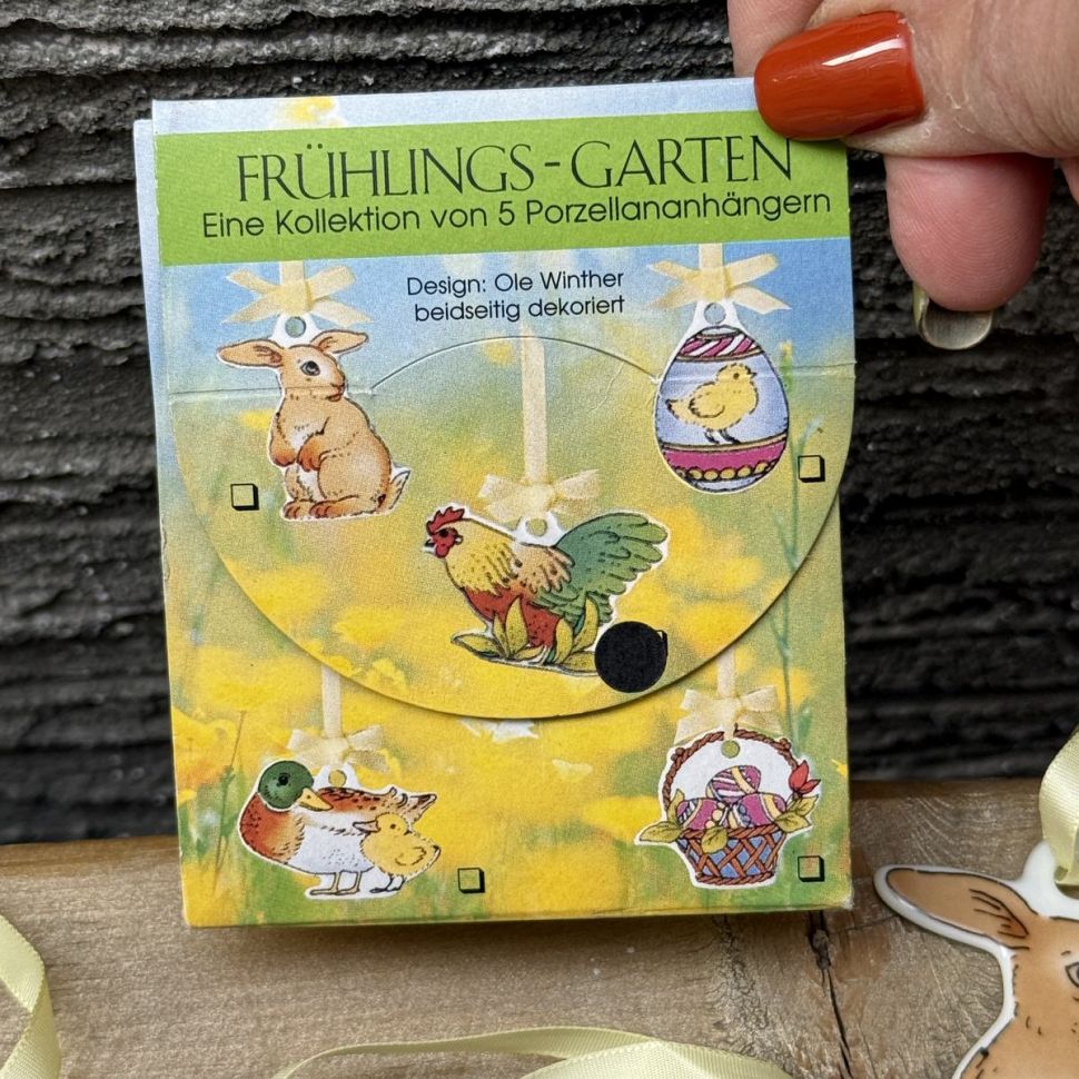 Подвес Hutschenreuther Заяц 6 см фарфор Германия   