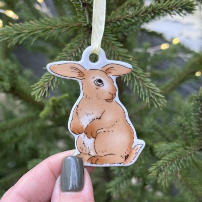 Подвес Hutschenreuther Заяц 6 см фарфор Германия   
