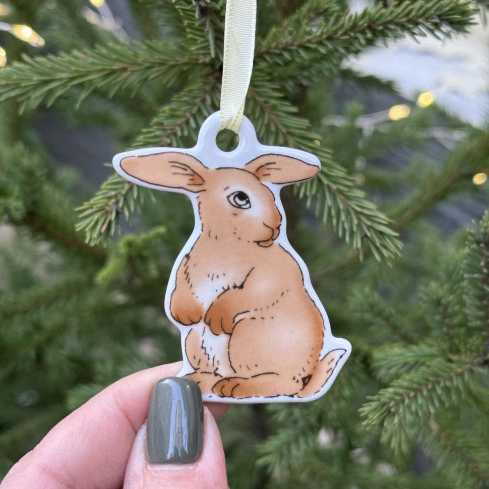 Подвес Hutschenreuther Заяц 6 см фарфор Германия   