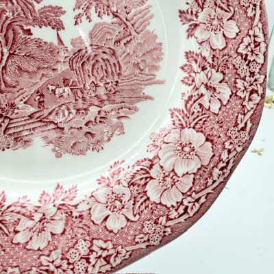 Тарелка Enoch Wedgwood Woodland 20 см Англия красный