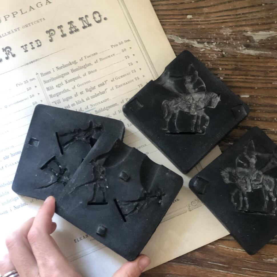 Формы для оловянных солдатиков 9 см набор из 2 шт. 