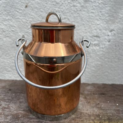 Бидон с крышкой 15 см медь