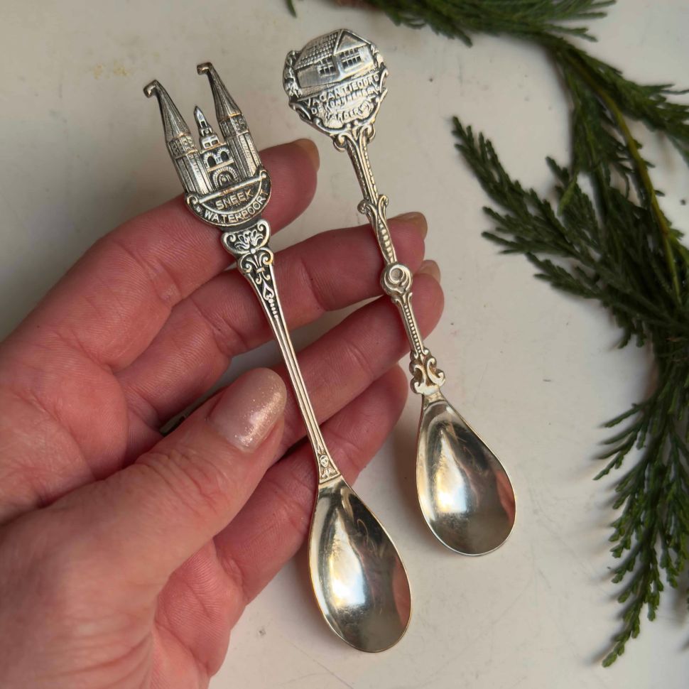 Ложка кофейная 12 см серебрение набор 2 шт. 