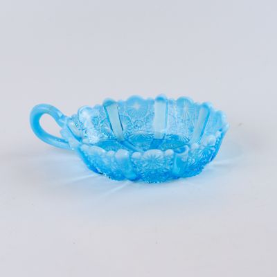 Мыльница 16 см цветное стекло (трещина, склейка)