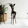 Статуэтка Девушка Ню Pierre Collinet 28 см Франция бронза 50-е гг