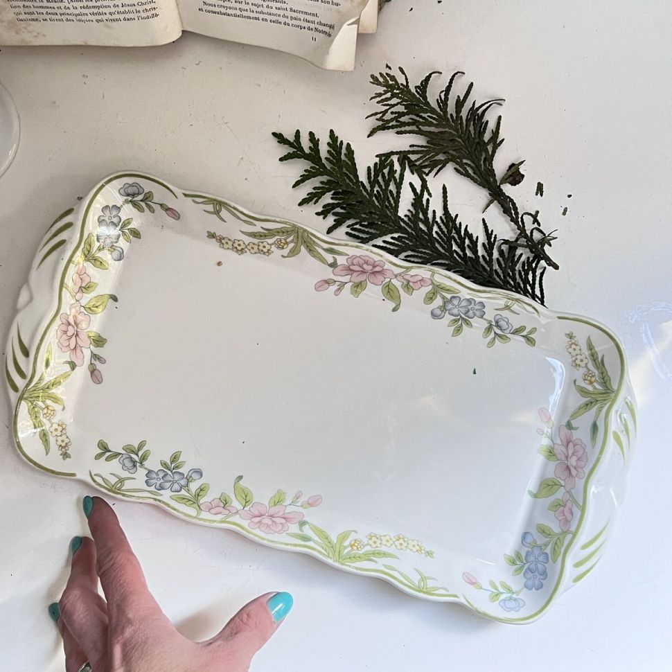 Блюдо для кекса 17х35 см Royal Doulton Англия