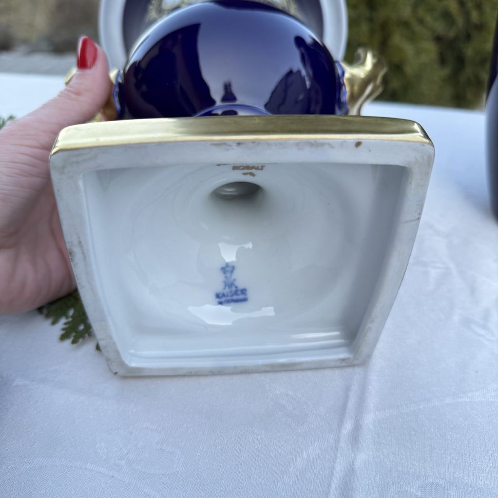 Ваза форма Медичи Kaiser Мейсенский букет 25 см Германия