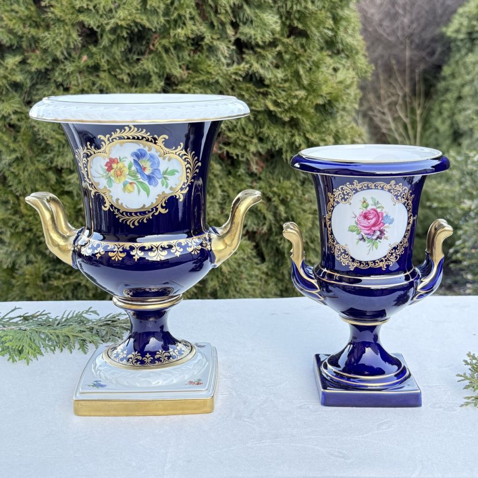 Ваза форма Медичи Kaiser Мейсенский букет 25 см Германия