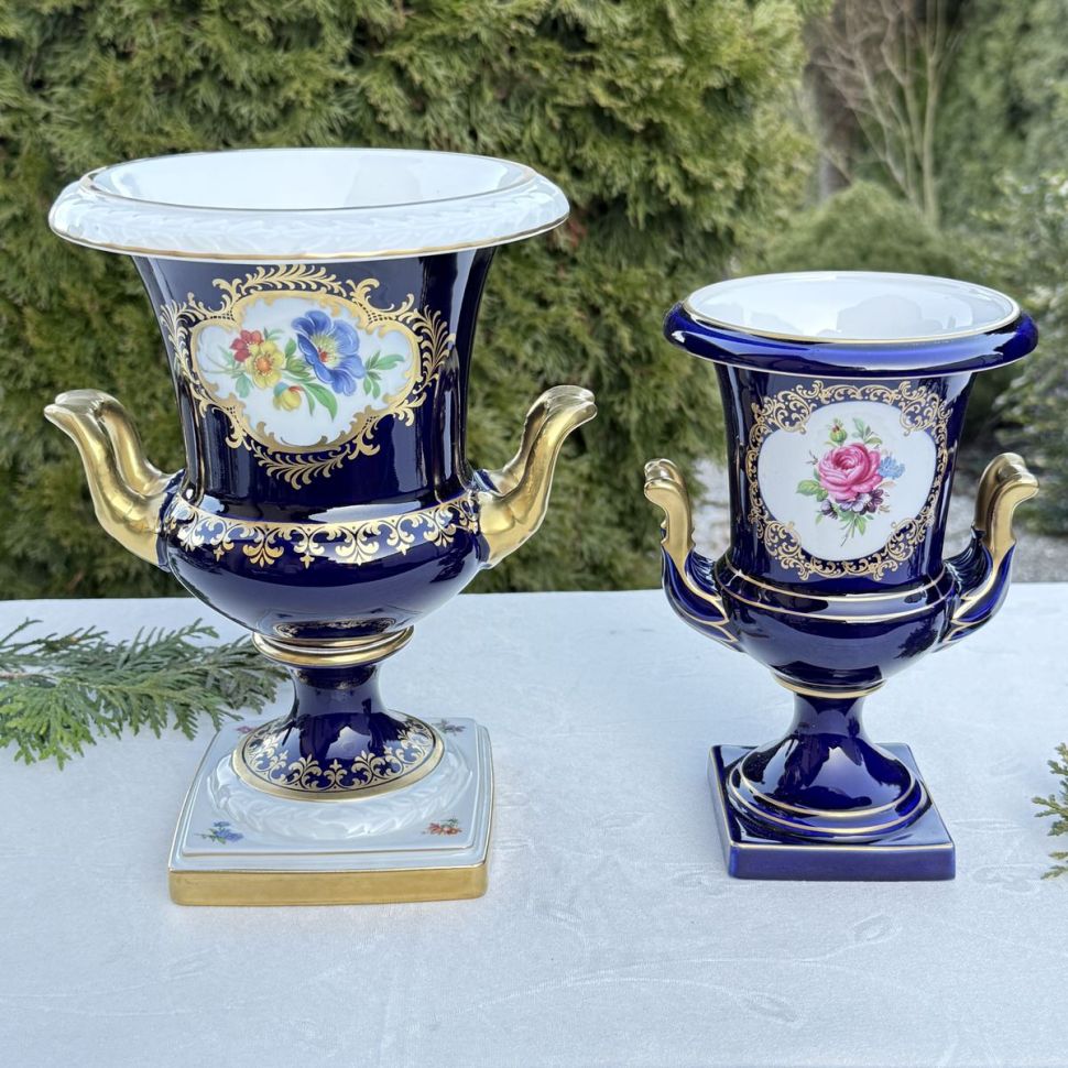 Ваза форма Медичи Kaiser Мейсенский букет 25 см Германия