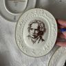 Панно памятное Meissen Beethoven 17 см 1978 г. фарфор
