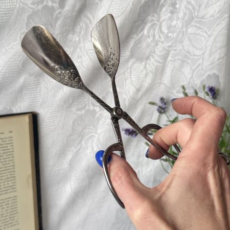 Щипцы для десерта 18 см серебрение