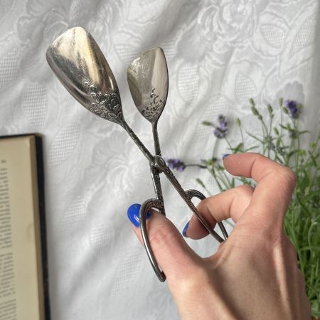 Щипцы для десерта 18 см серебрение