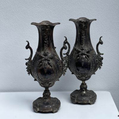 Ваза каминная 35 см бронза Франция