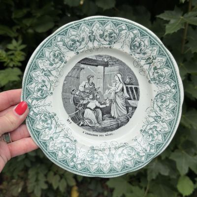 Тарелка Greil &amp; Montereau Поклонение волхвов №2 20 см Франция 