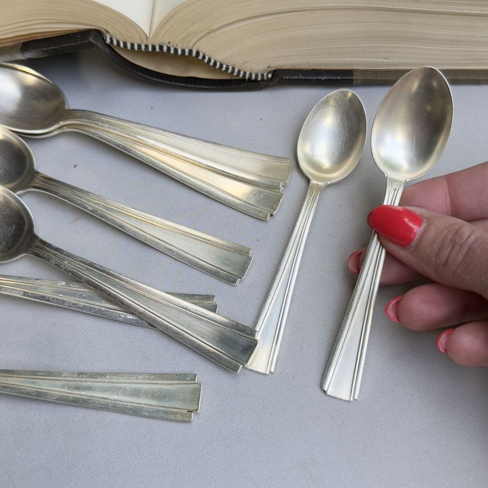 Ложка чайная 14 см серебрение Франция