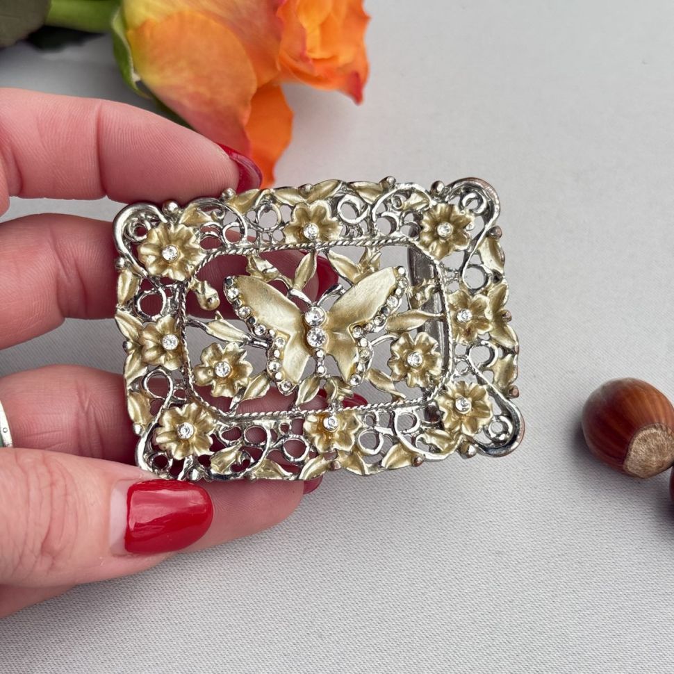 Пряжка для ремня 7х5 см металлический сплав