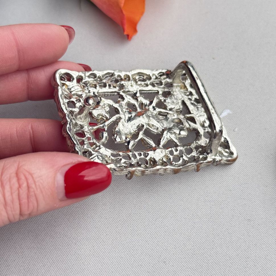 Пряжка для ремня 7х5 см металлический сплав