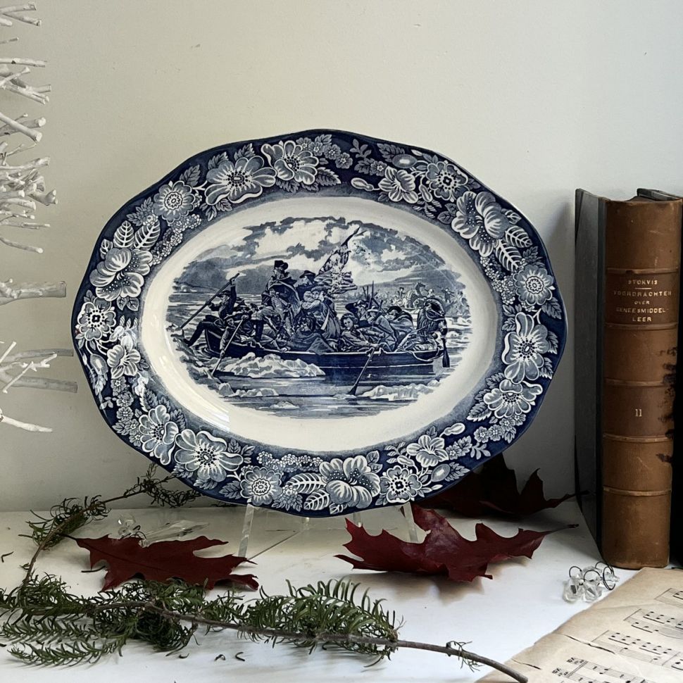 Блюдо Liberty Blue Staffordshire 36 см Англия