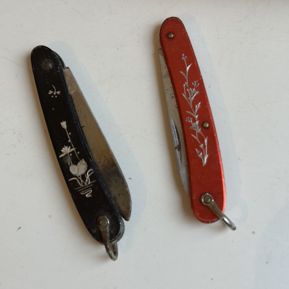 Нож перочинный Белый лотос 12 см 