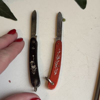 Нож перочинный Белый лотос 12 см 