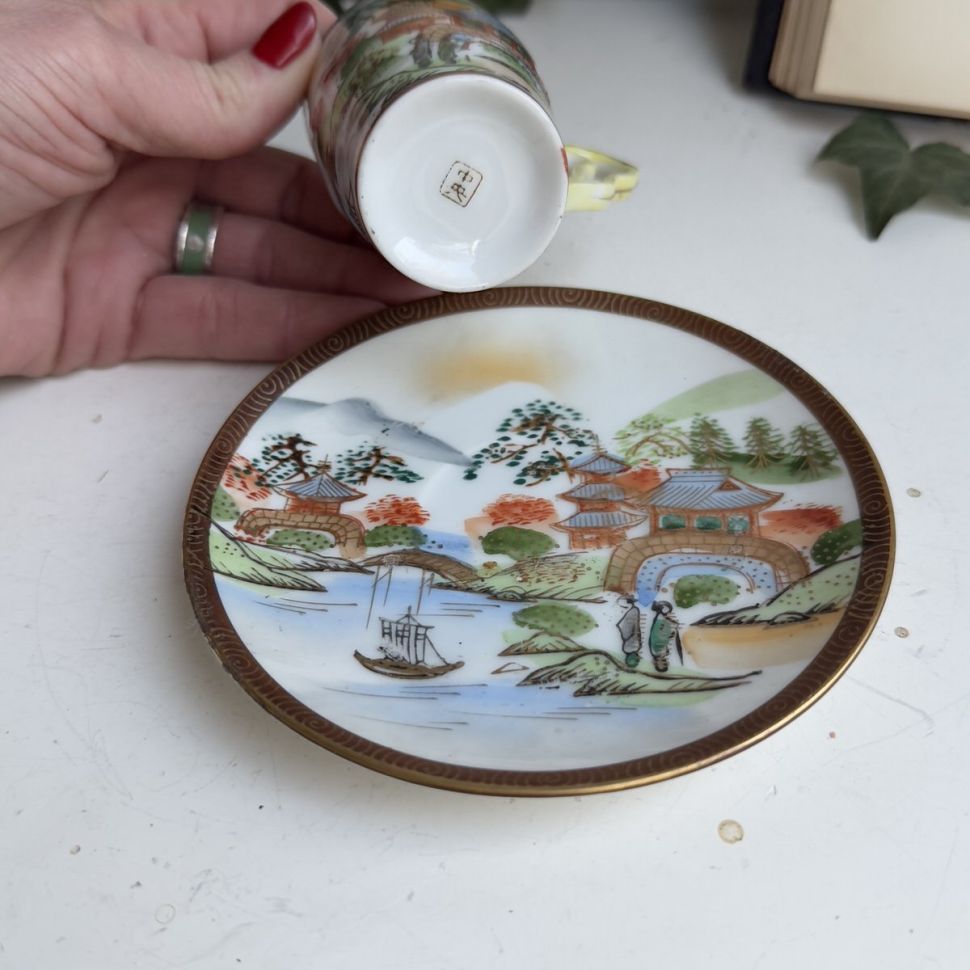 Кофейная пара 80 мл фарфор Япония