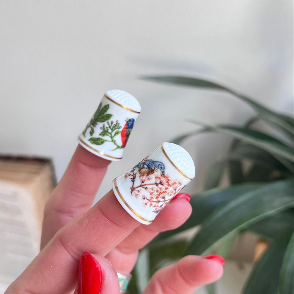 Наперсток Franklin Porcelain 1983 г. набор 2 шт.