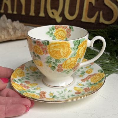 Чайная пара Royal Grafton Rose Cascade 220 мл Англия 