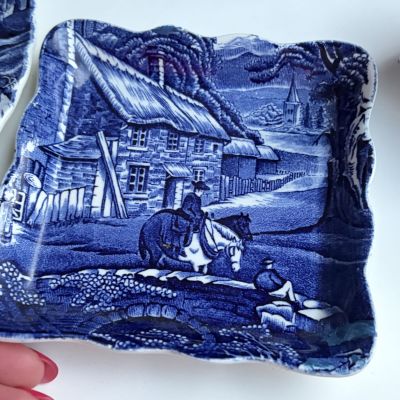 Масленка паштетница James Kent Old Foley Staffordshire 12 см Англия реставрация