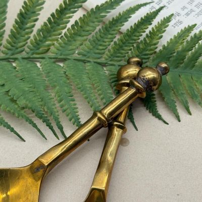 Ложка сервировочная 14 см латунь