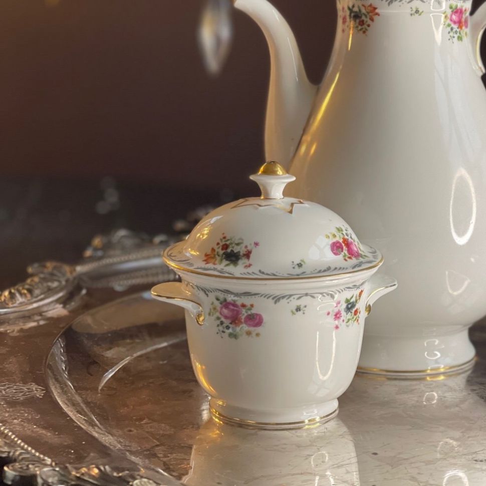 Сахарница 12 см Tettau Германия фарфор