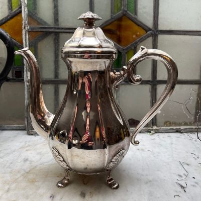 Чайник 1,1 л на ножках мельхиор