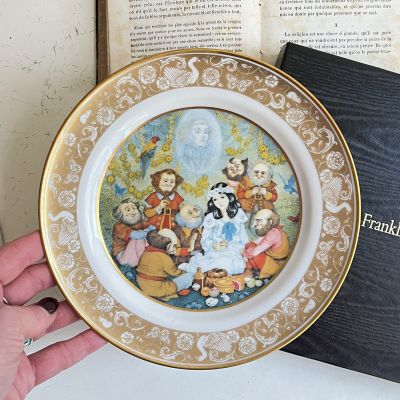 Тарелка Franklin Porcelain Сказки Белоснежка и семь гномов 1978 г. W.Germany 
