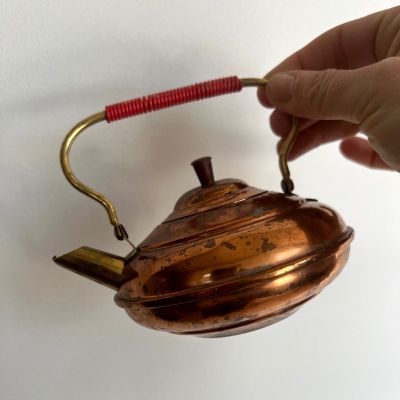 Чайник мини 320 мл медь латунь