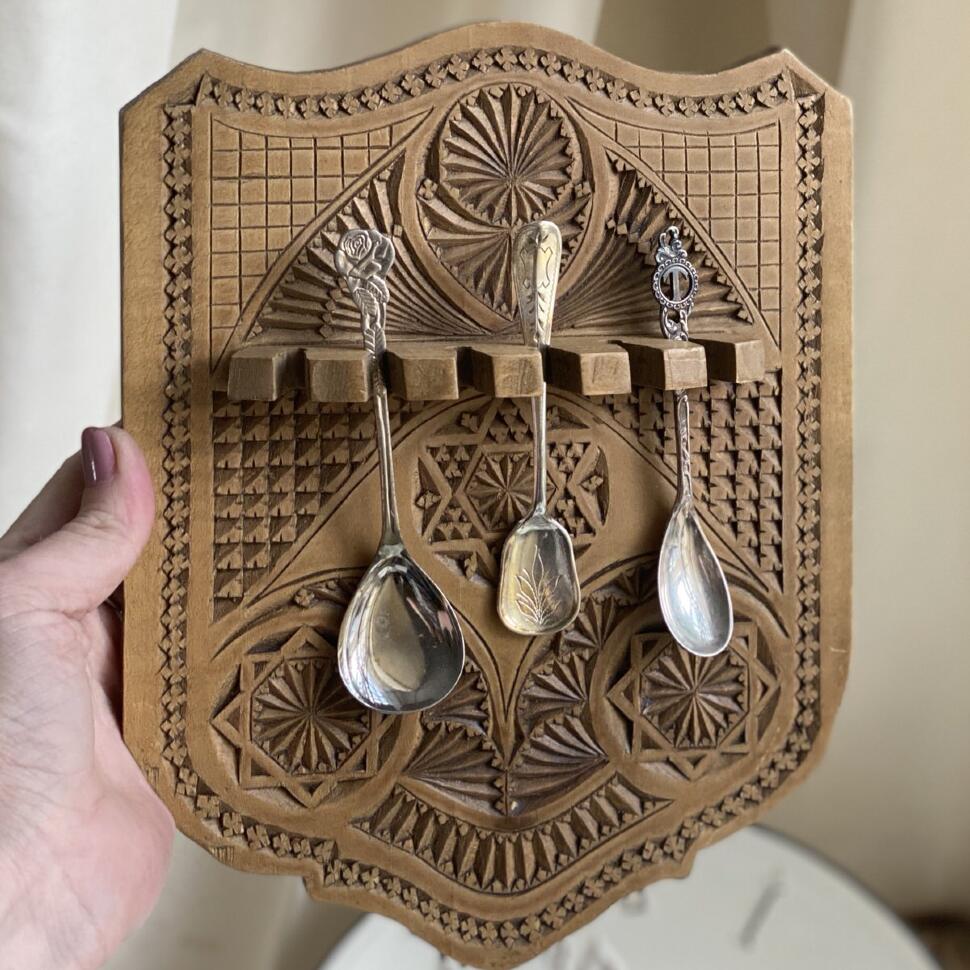 Полка для приборов дерево ручная работа