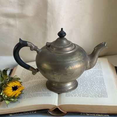 Чайник заварочный 1 л с бакелитовой ручкой мельхиор