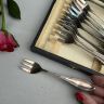 Вилка десертная 14 см серебрение 60 Франция 